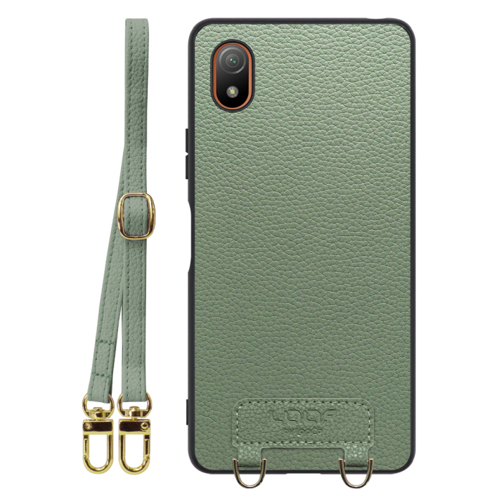 [ LOOF LUXURY-SHELL SHOULDER ] Xperia Ace III SO-53C / SOG08 aceⅢ ace3 ショルダーストラップ付き シンプルでスマート 本革 シェル型ケース ショルダー ストラップ スマホショルダー [ Xperia Ace III ]