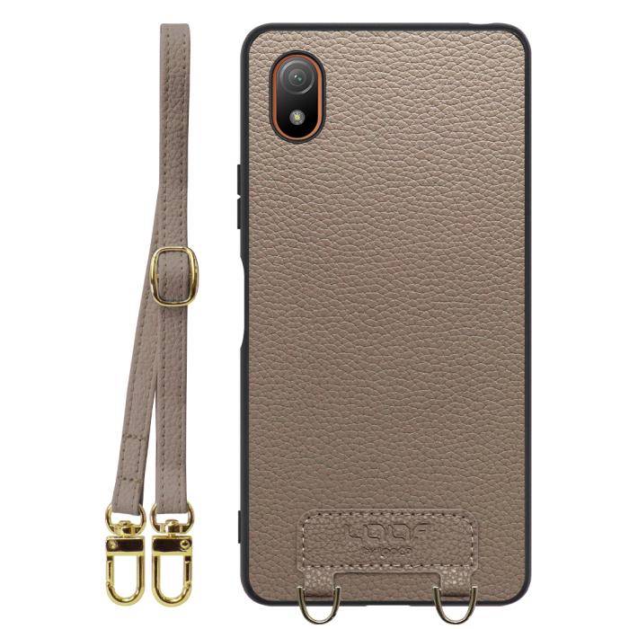 [ LOOF LUXURY-SHELL SHOULDER ] Xperia Ace III SO-53C / SOG08 aceⅢ ace3 ショルダーストラップ付き シンプルでスマート 本革 シェル型ケース ショルダー ストラップ スマホショルダー [ Xperia Ace III ]