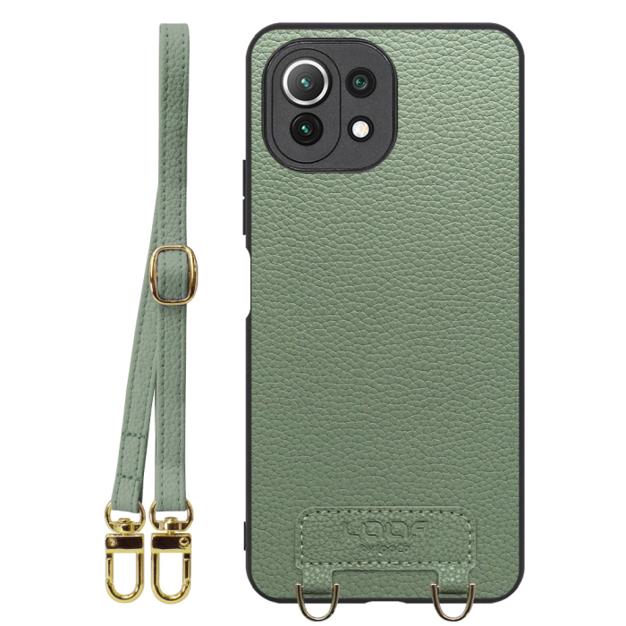 [ LOOF LUXURY-SHELL SHOULDER ] Xiaomi Mi 11 Lite 5G mi11lite5g 11lite ショルダーストラップ付き シンプルでスマート 本革 シェル型ケース ショルダー ストラップ スマホショルダー [ Mi 11 Lite 5G ]