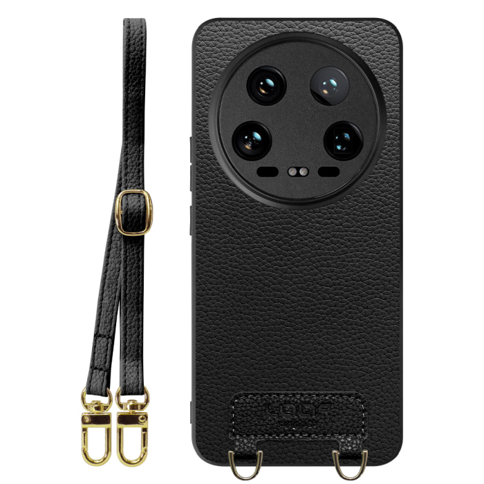 [ LOOF LUXURY-SHELL SHOULDER ] Xiaomi 14 Ultra  ショルダーストラップ付き シンプルでスマート 本革 シェル型ケース ショルダー ストラップ スマホショルダー [ Xiaomi 14 Ultra ]