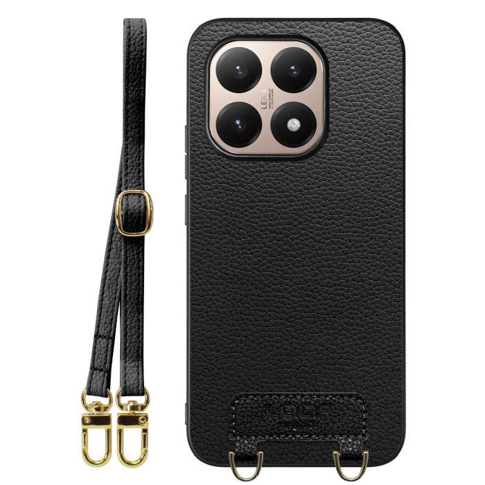 [ LOOF LUXURY-SHELL SHOULDER ] Xiaomi 15T シャオミ 15T ショルダーストラップ付き シンプルでスマート 本革 シェル型ケース ショルダー ストラップ スマホショルダー [ Xiaomi 15T ]