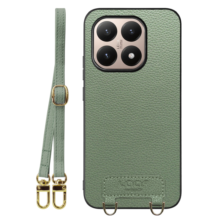 [ LOOF LUXURY-SHELL SHOULDER ] Xiaomi 15T シャオミ 15T ショルダーストラップ付き シンプルでスマート 本革 シェル型ケース ショルダー ストラップ スマホショルダー [ Xiaomi 15T ]