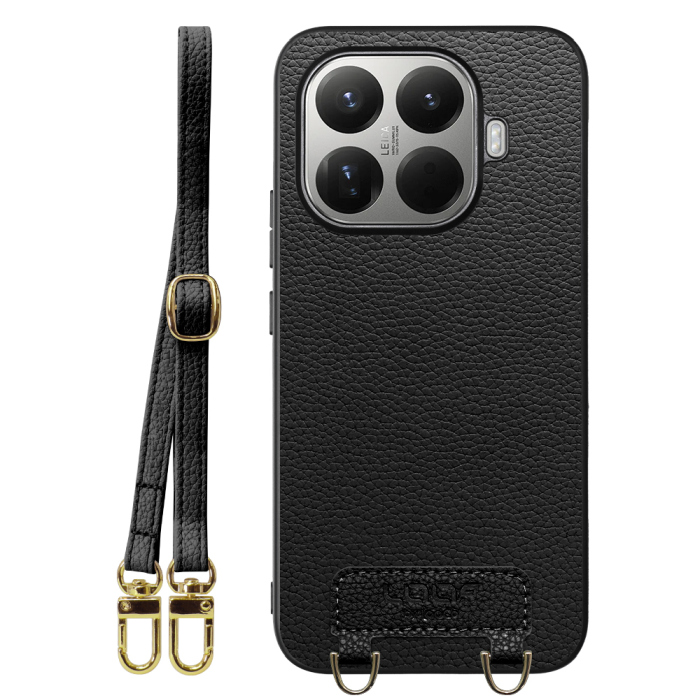 [ LOOF LUXURY-SHELL SHOULDER ] Xiaomi 15T Pro シャオミ 15T Pro ショルダーストラップ付き シンプルでスマート 本革 シェル型ケース ショルダー ストラップ スマホショルダー [ Xiaomi 15T Pro ]