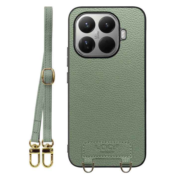 [ LOOF LUXURY-SHELL SHOULDER ] Xiaomi 15T Pro シャオミ 15T Pro ショルダーストラップ付き シンプルでスマート 本革 シェル型ケース ショルダー ストラップ スマホショルダー [ Xiaomi 15T Pro ]