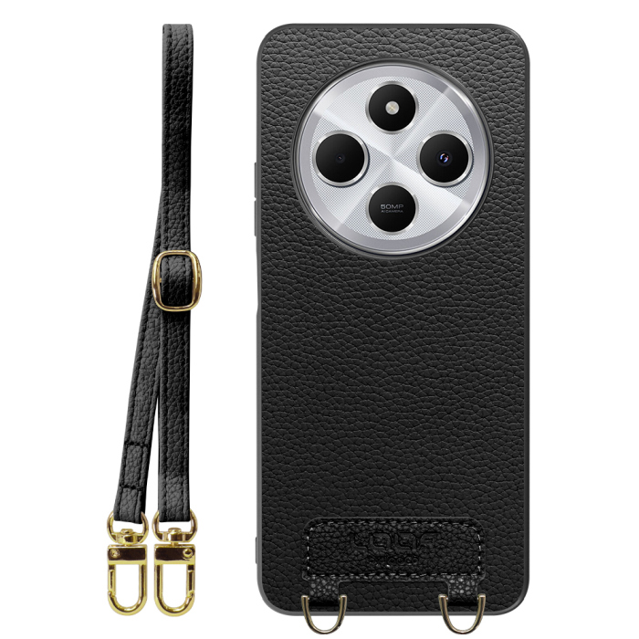 [ LOOF LUXURY-SHELL SHOULDER ] Xiaomi Redmi 14C 14C Redmi14C ショルダーストラップ付き シンプルでスマート 本革 シェル型ケース ショルダー ストラップ スマホショルダー [ Xiaomi Redmi 14C ]