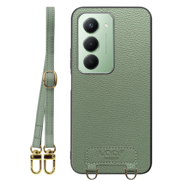 [ LOOF LUXURY-SHELL SHOULDER ] Xiaomi REDMI 15 5G  ショルダーストラップ付き シンプルでスマート 本革 シェル型ケース ショルダー ストラップ スマホショルダー [ Xiaomi REDMI 15 5G ]