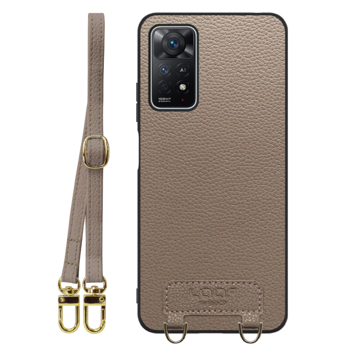 [ LOOF LUXURY-SHELL SHOULDER ] Xiaomi Redmi Note 11 Pro 5G redminote11pro5g note11pro 11pro ショルダーストラップ付き シンプルでスマート 本革 シェル型ケース ショルダー ストラップ スマホショルダー [ Redmi Note 11 Pro 5G ]