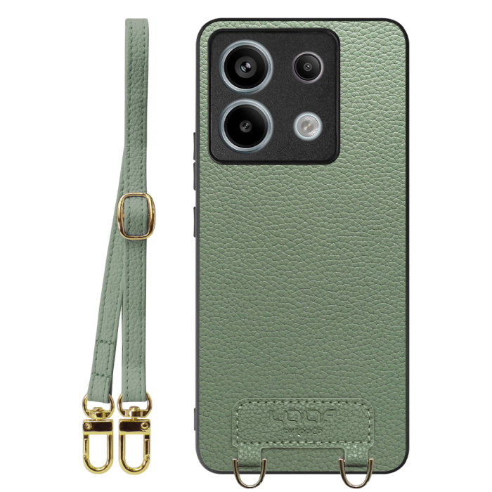 [ LOOF LUXURY-SHELL SHOULDER ] Redmi Note 13 Pro 5G  ショルダーストラップ付き シンプルでスマート 本革 シェル型ケース ショルダー ストラップ スマホショルダー [ Redmi Note 13 Pro 5G ]