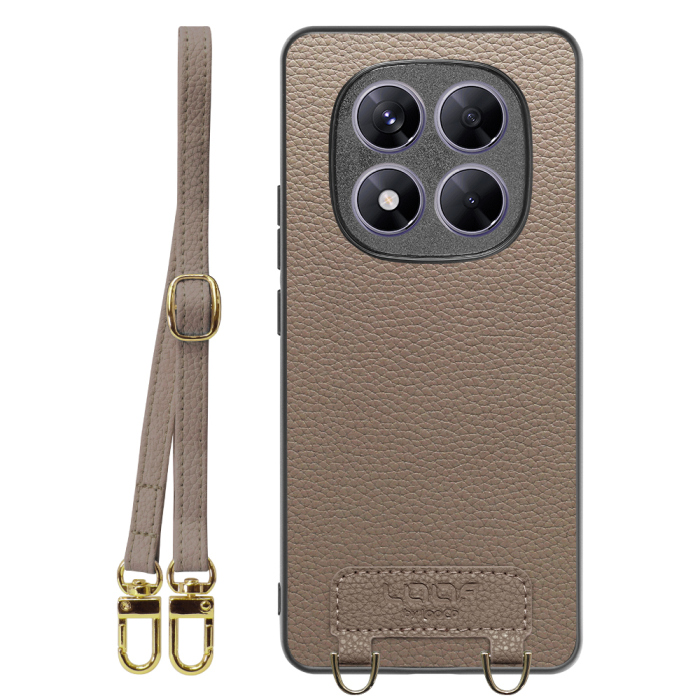 [ LOOF LUXURY-SHELL SHOULDER ] Redmi Note 14 Pro 5G Xiaomi シャオミ ショルダーストラップ付き シンプルでスマート 本革 シェル型ケース ショルダー ストラップ スマホショルダー [ Redmi Note 14 Pro 5G ]