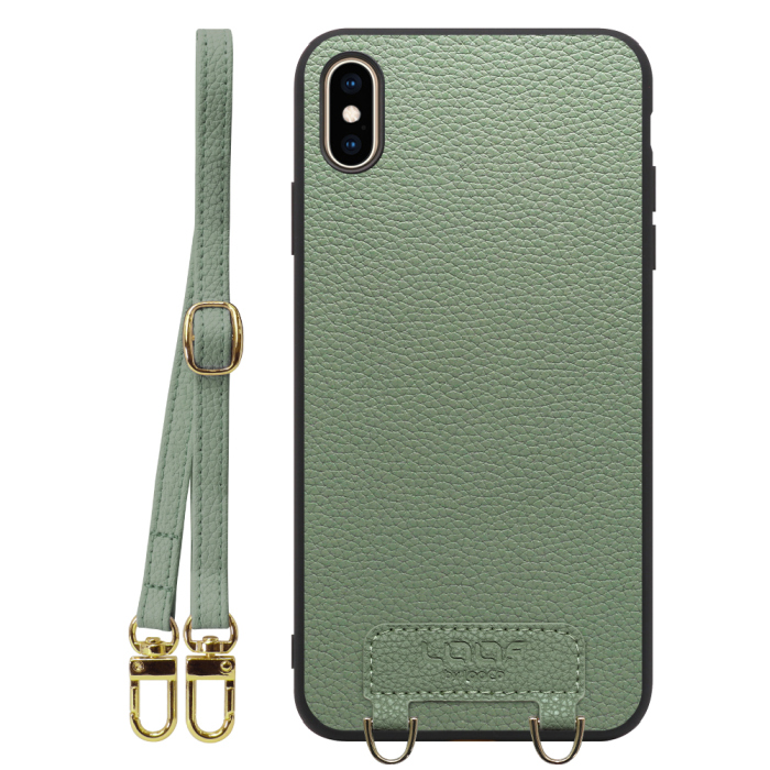 [ LOOF LUXURY-SHELL SHOULDER ] iPhone XS Max iPhonexsmax xsmax ショルダーストラップ付き シンプルでスマート 本革 シェル型ケース ショルダー ストラップ スマホショルダー [ iPhone XS Max ]