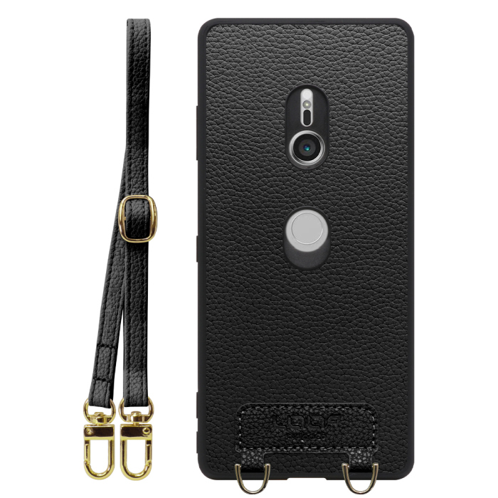 [ LOOF LUXURY-SHELL SHOULDER ] Xperia XZ3 SO-01L / SOV39  ショルダーストラップ付き シンプルでスマート 本革 シェル型ケース ショルダー ストラップ スマホショルダー [ Xperia XZ3 ]