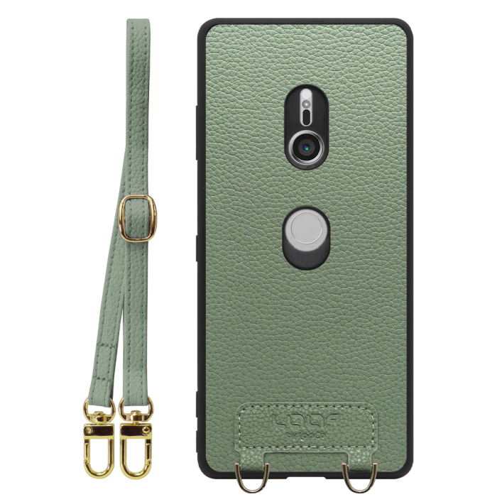 [ LOOF LUXURY-SHELL SHOULDER ] Xperia XZ3 SO-01L / SOV39  ショルダーストラップ付き シンプルでスマート 本革 シェル型ケース ショルダー ストラップ スマホショルダー [ Xperia XZ3 ]