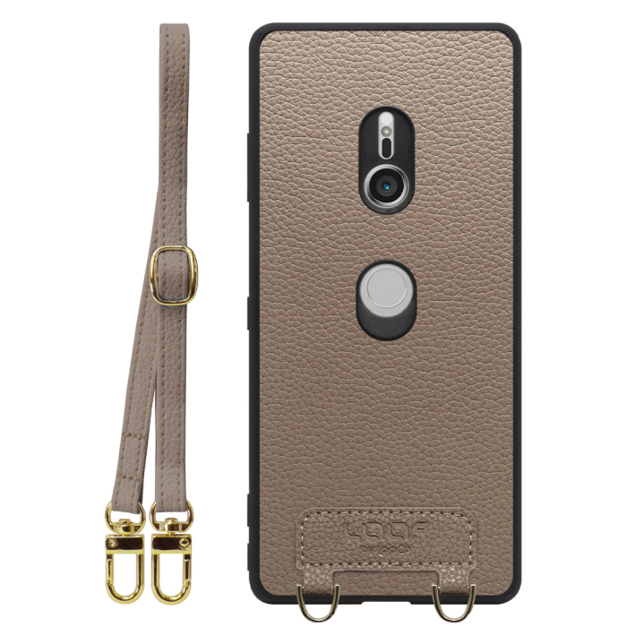 [ LOOF LUXURY-SHELL SHOULDER ] Xperia XZ3 SO-01L / SOV39  ショルダーストラップ付き シンプルでスマート 本革 シェル型ケース ショルダー ストラップ スマホショルダー [ Xperia XZ3 ]