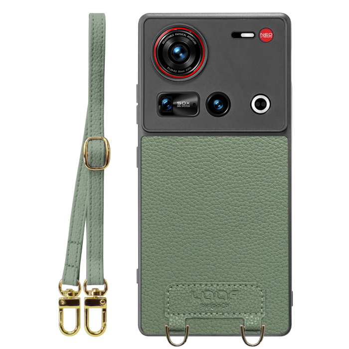 [ LOOF LUXURY-SHELL SHOULDER ] nubia Z70 Ultra ZTE ショルダーストラップ付き シンプルでスマート 本革 シェル型ケース ショルダー ストラップ スマホショルダー [ nubia Z70 Ultra / Z70S Ultra ]