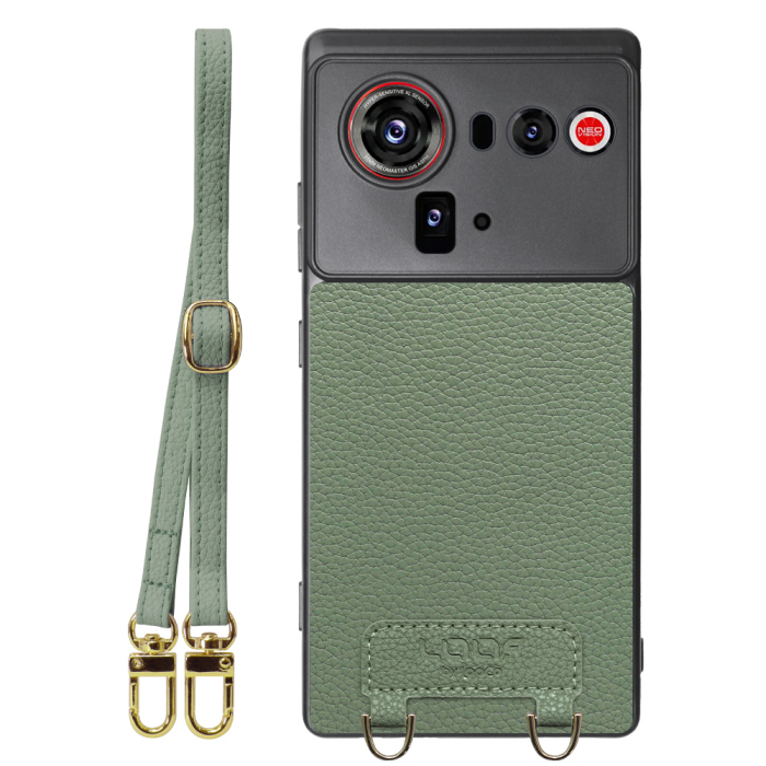 [ LOOF LUXURY-SHELL SHOULDER ] nubia Z80 Ultra NX741J ショルダーストラップ付き シンプルでスマート 本革 シェル型ケース ショルダー ストラップ スマホショルダー [ nubia Z80 Ultra ]