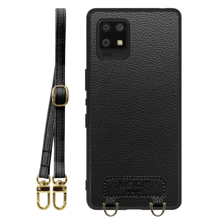 [ LOOF LUXURY-SHELL SHOULDER ] AQUOS zero6 SHG04 zero 6 ショルダーストラップ付き シンプルでスマート 本革 シェル型ケース ショルダー ストラップ スマホショルダー [ AQUOS zero6 ]