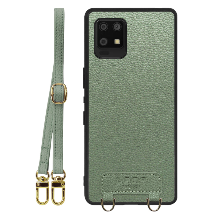 [ LOOF LUXURY-SHELL SHOULDER ] AQUOS zero6 SHG04 zero 6 ショルダーストラップ付き シンプルでスマート 本革 シェル型ケース ショルダー ストラップ スマホショルダー [ AQUOS zero6 ]