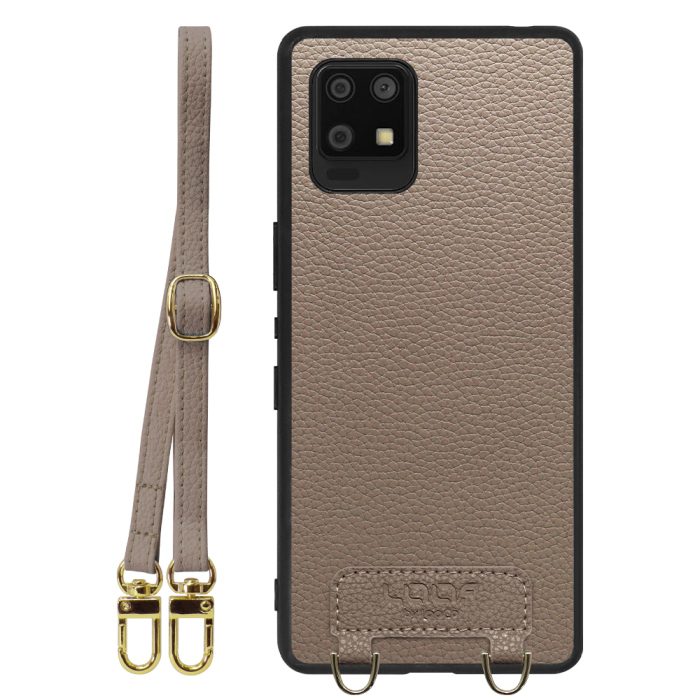 [ LOOF LUXURY-SHELL SHOULDER ] AQUOS zero6 SHG04 zero 6 ショルダーストラップ付き シンプルでスマート 本革 シェル型ケース ショルダー ストラップ スマホショルダー [ AQUOS zero6 ]