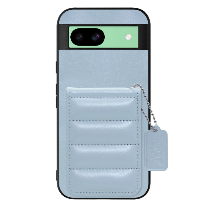 [ LOOF SWEET-SHELL CARD ] Google Pixel 8a googlepixel8a Pixel8a ピクセル8a スマホケース キルティング加工のカードケース付き マグネット内蔵 カード収納 本革 レザータグ＆チェーン付き パステルカラー [ Google Pixel 8a ]