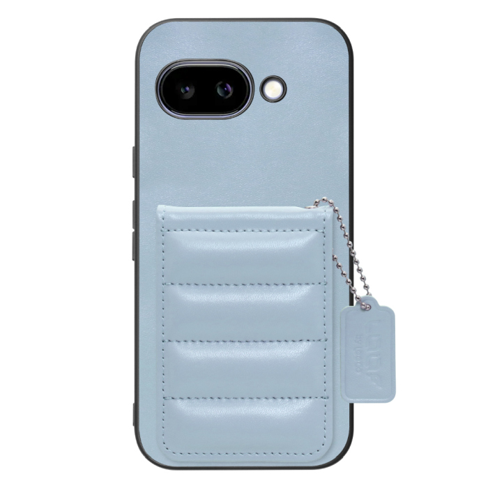 [ LOOF SWEET-SHELL CARD ] Google Pixel 9a Google Pixel9a ピクセル9a スマホケース キルティング加工のカードケース付き マグネット内蔵 カード収納 本革 レザータグ＆チェーン付き パステルカラー [ Google Pixel 9a ]