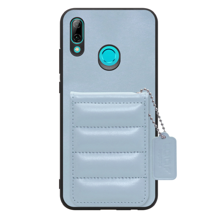 [ LOOF SWEET-SHELL CARD ] HUAWEI nova lite 3 POT-LX2J novalite3 novalite 3 スマホケース キルティング加工のカードケース付き マグネット内蔵 カード収納 本革 レザータグ＆チェーン付き パステルカラー [ HUAWEI nova lite 3 ]