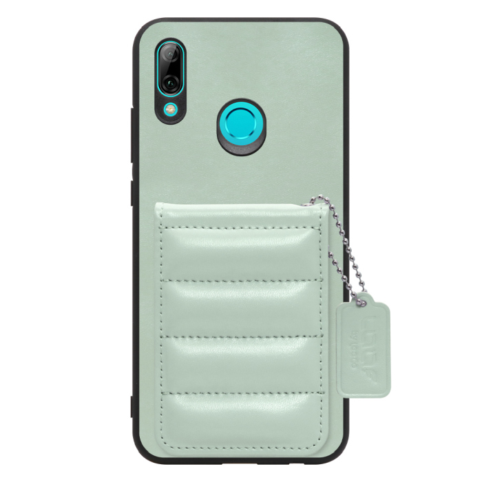 [ LOOF SWEET-SHELL CARD ] HUAWEI nova lite 3 POT-LX2J novalite3 novalite 3 スマホケース キルティング加工のカードケース付き マグネット内蔵 カード収納 本革 レザータグ＆チェーン付き パステルカラー [ HUAWEI nova lite 3 ]