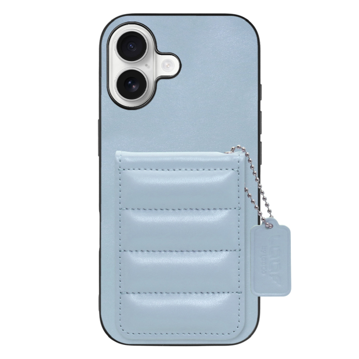 [ LOOF SWEET-SHELL CARD ] iPhone 17 iPhone17 アイフォン17 iPhone 17 アイフォン 17 スマホケース キルティング加工のカードケース付き マグネット内蔵 カード収納 本革 レザータグ＆チェーン付き パステルカラー [ iPhone 17 用 ]