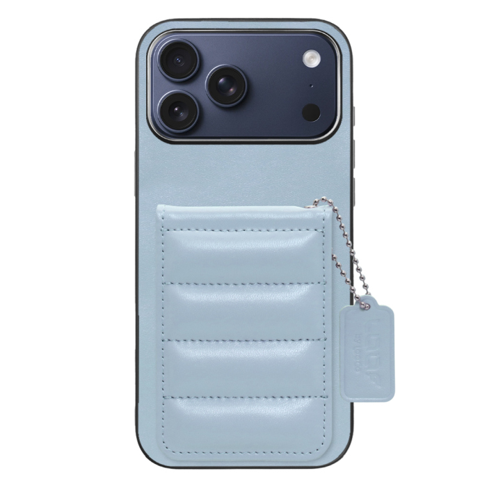 [ LOOF SWEET-SHELL CARD ] iPhone 17 Pro Max iPhone17 Pro Max アイフォン17 プロ マックス スマホケース キルティング加工のカードケース付き マグネット内蔵 カード収納 本革 レザータグ＆チェーン付き パステルカラー [ iPhone 17 Pro Max 用 ]