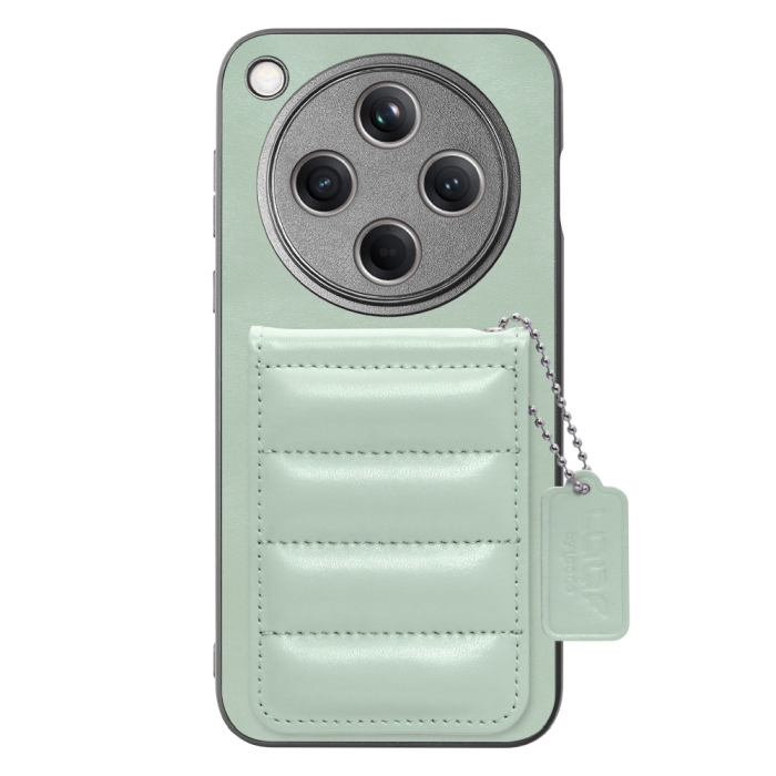 [ LOOF SWEET-SHELL CARD ] OPPO Find X8 CPH2651 スマホケース キルティング加工のカードケース付き マグネット内蔵 カード収納 本革 レザータグ＆チェーン付き パステルカラー [ OPPO Find X8 ]