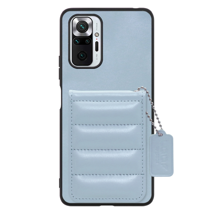 [ LOOF SWEET-SHELL CARD ] Xiaomi Redmi Note 10 Pro redminote10pro note10pro redminote 10pro スマホケース キルティング加工のカードケース付き マグネット内蔵 カード収納 本革 レザータグ＆チェーン付き パステルカラー [ Redmi Note 10 Pro ]