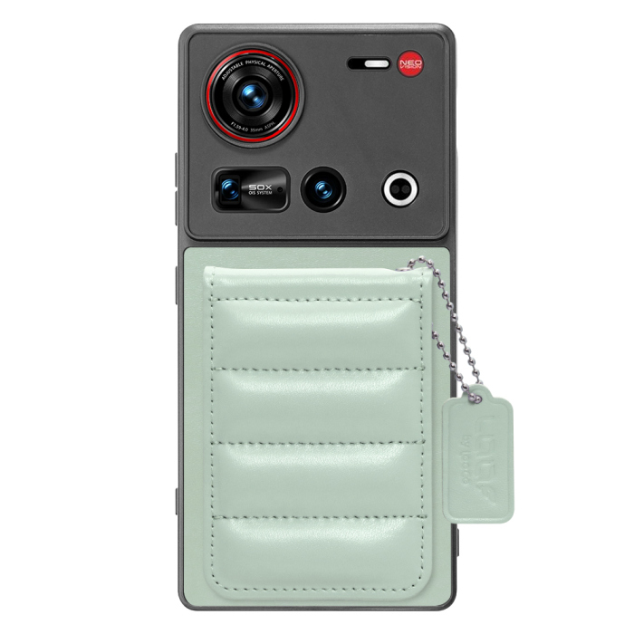 [ LOOF SWEET-SHELL CARD ] nubia Z70 Ultra ZTE スマホケース キルティング加工のカードケース付き マグネット内蔵 カード収納 本革 レザータグ＆チェーン付き パステルカラー [ nubia Z70 Ultra / Z70S Ultra ]