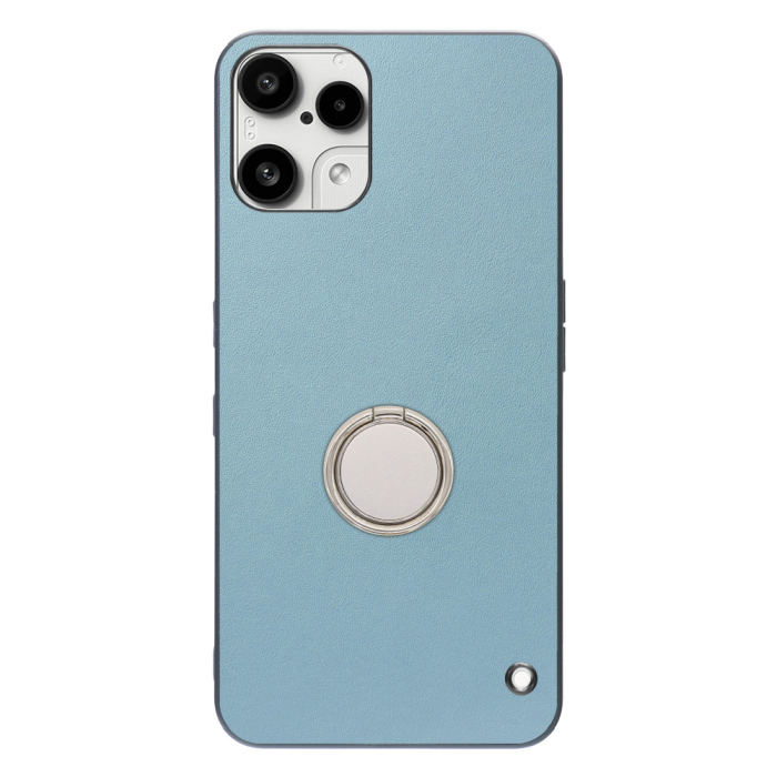 [ LOOF RING-SHELL (シンプル Ver.) ] Nothing Phone (3a) Lite  スマホケース 背面 ケース カバー ハードケース スマホリング リング付き 本革 ストラップホール [ Nothing Phone (3a) Lite ]