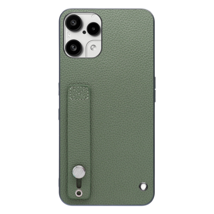 [ LOOF HOLD-SHELL ] Nothing Phone (3a) Lite  スマホケース 背面 ケース カバー ハードケース 背面ベルト 本革 ストラップホール [ Nothing Phone (3a) Lite ]