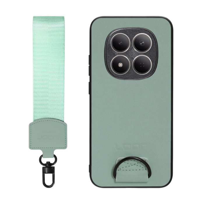 [ LOOF STRAP-SHELL (ショートVer.) ] REDMI Note 15 Pro 5G Xiaomi スマホケース 背面 ケース カバー ハードケース ハンドストラップ  本革 [ REDMI Note 15 Pro 5G ]