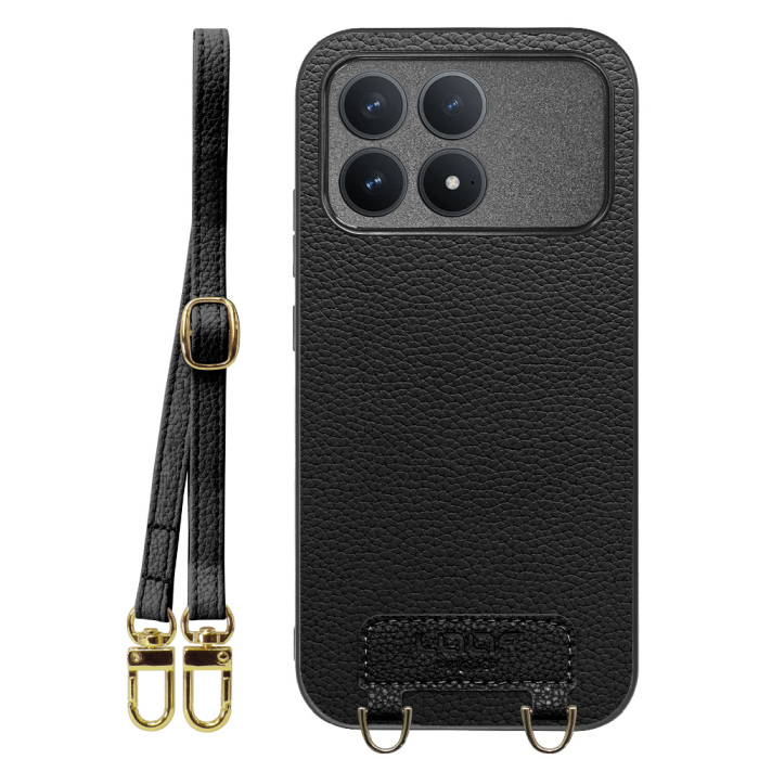 [ LOOF LUXURY-SHELL SHOULDER ] POCO F8 Pro Xiaomi ショルダーストラップ付き シンプルでスマート 本革 シェル型ケース ショルダー ストラップ スマホショルダー [ POCO F8 Pro ]