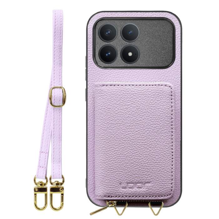 [ LOOF LUXURY-SHELL POUCH ] POCO F8 Pro Xiaomi ケース ショルダー スマホショルダー 背面 収納 ポーチ付き カバー スマホケース ストラップ 本革 [ POCO F8 Pro ]