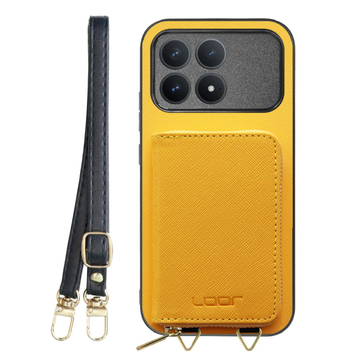 [ LOOF CASUAL-SHELL POUCH ] POCO F8 Pro Xiaomi ケース ショルダー スマホショルダー 背面 収納 ポーチ付き カバー スマホケース ストラップ レザー [ POCO F8 Pro ]