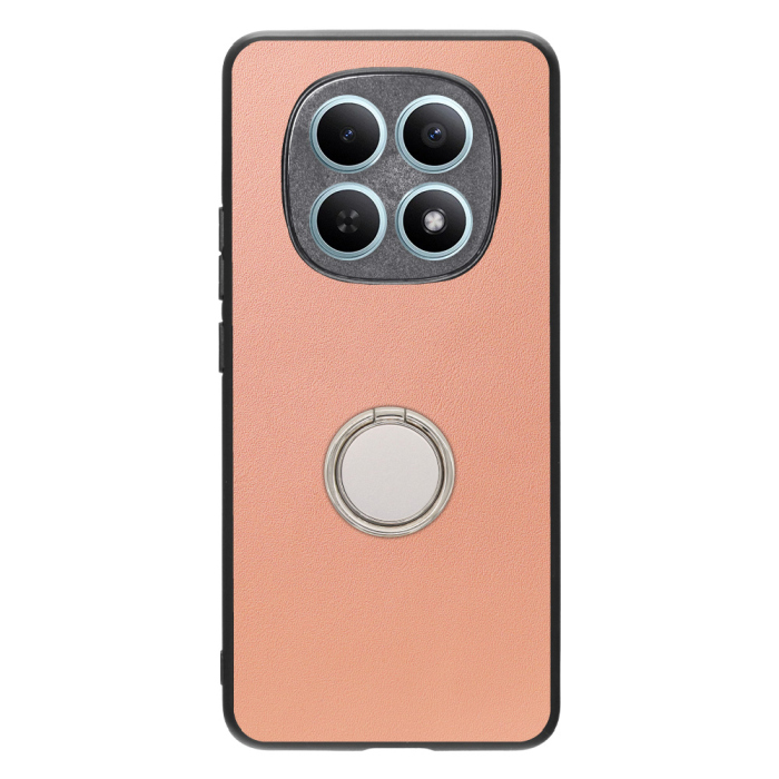 [ LOOF RING-SHELL (シンプル Ver.) ] REDMI Note 15 5G Xiaomi 25098RA98G スマホケース 背面 ケース カバー ハードケース スマホリング リング付き 本革 ストラップホール [ REDMI Note 15 5G ]