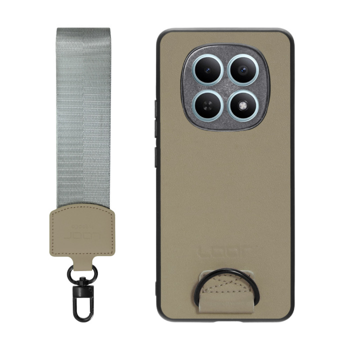 [ LOOF STRAP-SHELL (ショートVer.) ] REDMI Note 15 5G Xiaomi 25098RA98G スマホケース 背面 ケース カバー ハードケース ハンドストラップ  本革 [ REDMI Note 15 5G ]