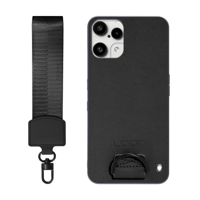 [ LOOF STRAP-SHELL (ショートVer.) ] Nothing Phone (3a) Lite  スマホケース 背面 ケース カバー ハードケース ハンドストラップ  本革 [ Nothing Phone (3a) Lite ]