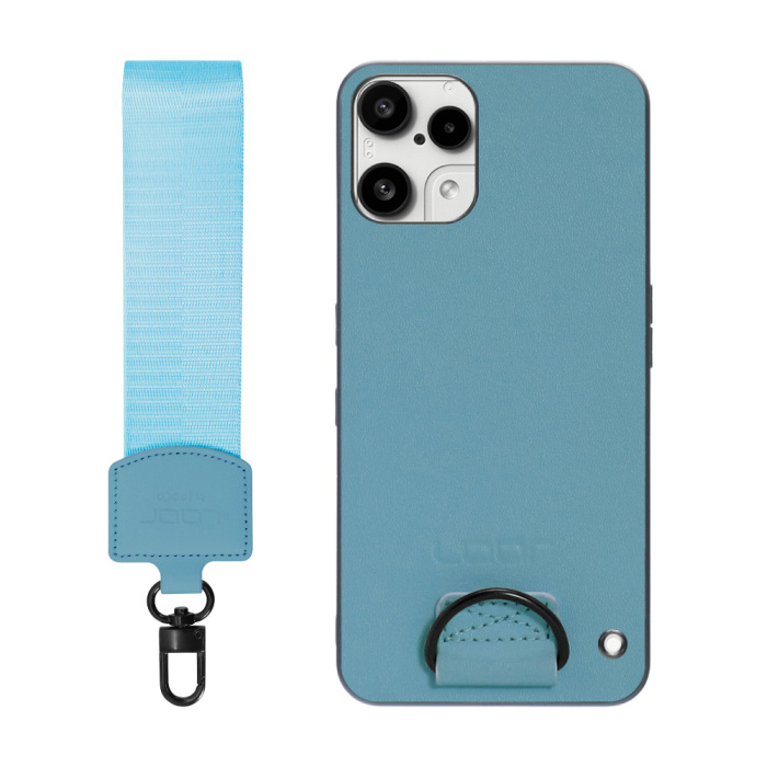 [ LOOF STRAP-SHELL (ショートVer.) ] Nothing Phone (3a) Lite  スマホケース 背面 ケース カバー ハードケース ハンドストラップ  本革 [ Nothing Phone (3a) Lite ]