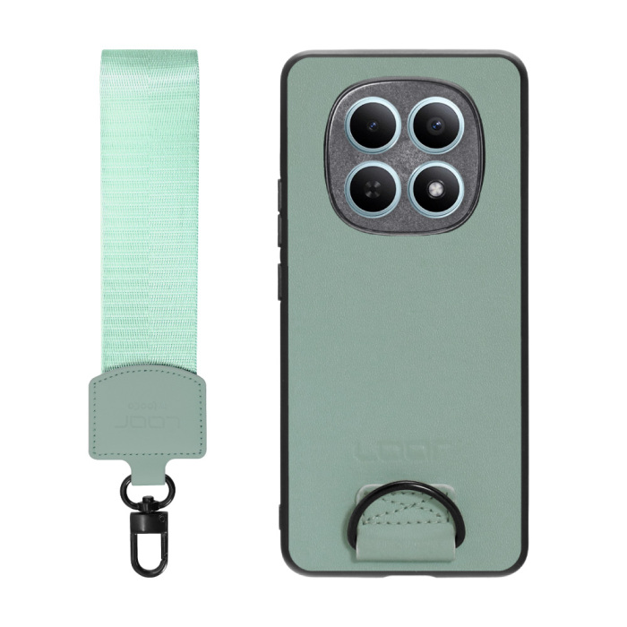 [ LOOF STRAP-SHELL (ショートVer.) ] POCO M8 5G Xiaomi 25118PC98G スマホケース 背面 ケース カバー ハードケース ハンドストラップ  本革 [ POCO M8 5G ]