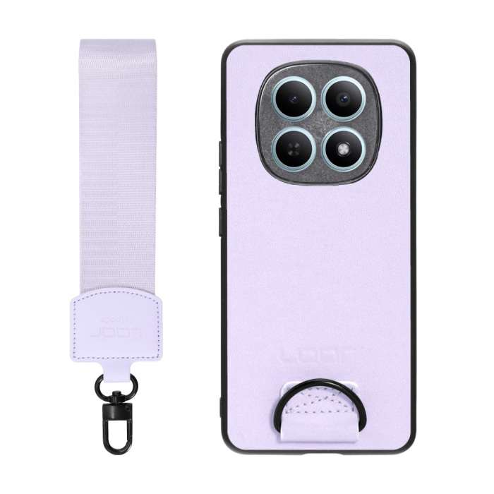 [ LOOF STRAP-SHELL (ショートVer.) ] POCO M8 5G Xiaomi 25118PC98G スマホケース 背面 ケース カバー ハードケース ハンドストラップ  本革 [ POCO M8 5G ]