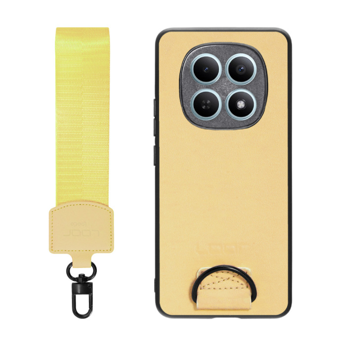 [ LOOF STRAP-SHELL (ショートVer.) ] POCO M8 5G Xiaomi 25118PC98G スマホケース 背面 ケース カバー ハードケース ハンドストラップ  本革 [ POCO M8 5G ]