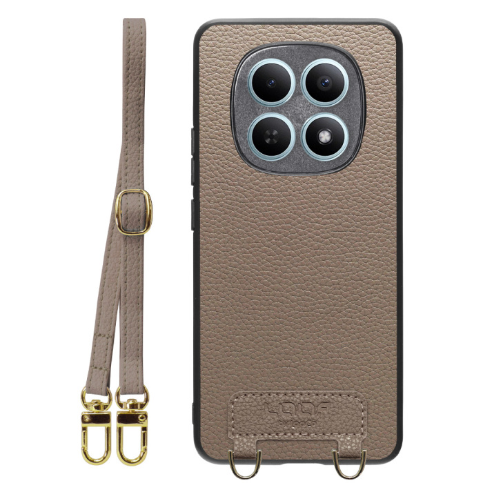 [ LOOF LUXURY-SHELL SHOULDER ] POCO M8 5G Xiaomi 25118PC98G ショルダーストラップ付き シンプルでスマート 本革 シェル型ケース ショルダー ストラップ スマホショルダー [ POCO M8 5G ]