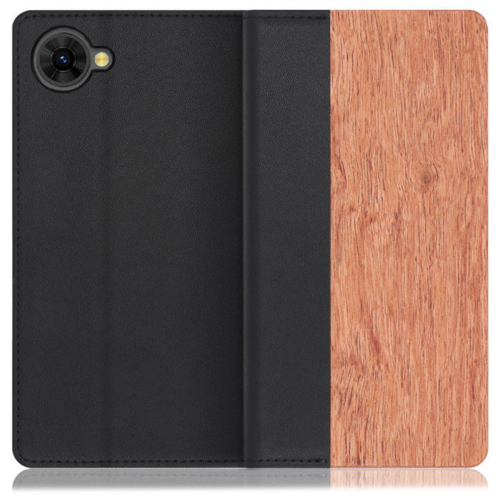 [ LOOF NATURE ] nubia S2R / S2 Lite / S2e A507ZT Z6305R スマホケース ケース カバー 手帳型ケース カード収納 マグネット付き 天然木 本革 ベルトなし [ nubia S2R / S2 Lite / S2e ]