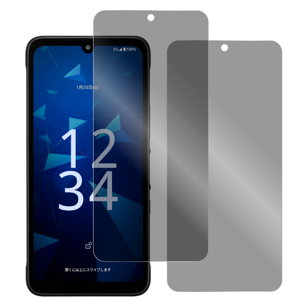 [2枚入り] LOOF 強化ソフトフィルム DIGNO SX5 KC-S306 保護フィルム クリア/マット/ブルーライトカット/覗き見防止  簡単貼り付け 画面保護 ソフトフィルム 気泡なし 傷防止 割れ防止 [ DIGNO SX5 ]