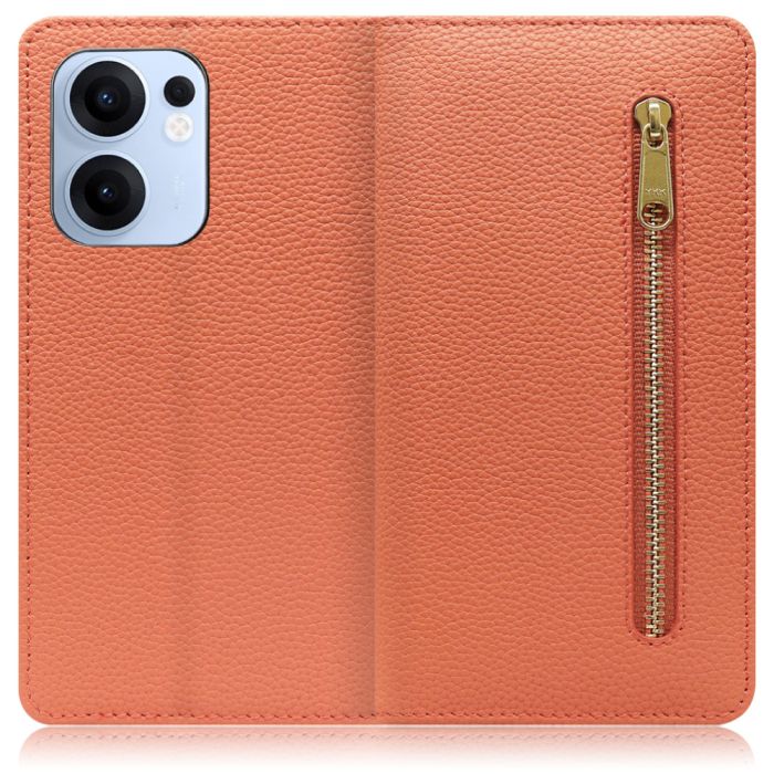 [ LOOF POCKET ] OPPO Reno13 A  スマホケース ケース カバー 手帳型ケース カード収納 本革 マグネットなし ベルトなし ポケット ファスナー [ OPPO Reno13 A ]