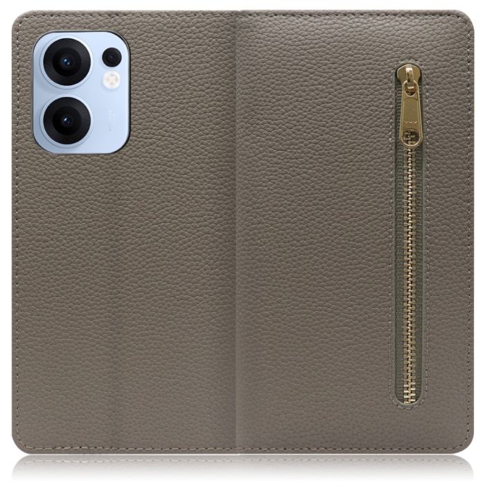 [ LOOF POCKET ] OPPO Reno13 A  スマホケース ケース カバー 手帳型ケース カード収納 本革 マグネットなし ベルトなし ポケット ファスナー [ OPPO Reno13 A ]