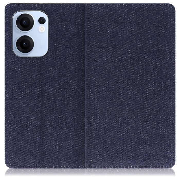 [ LOOF DENIM ] OPPO Reno13 A  スマホケース ケース カバー 手帳型ケース カード収納 マグネット付き デニム ベルトなし [ OPPO Reno13 A ]